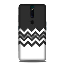 Black white Pattern2Mobile Back Case for Oppo F11 Pro (Design - 83)