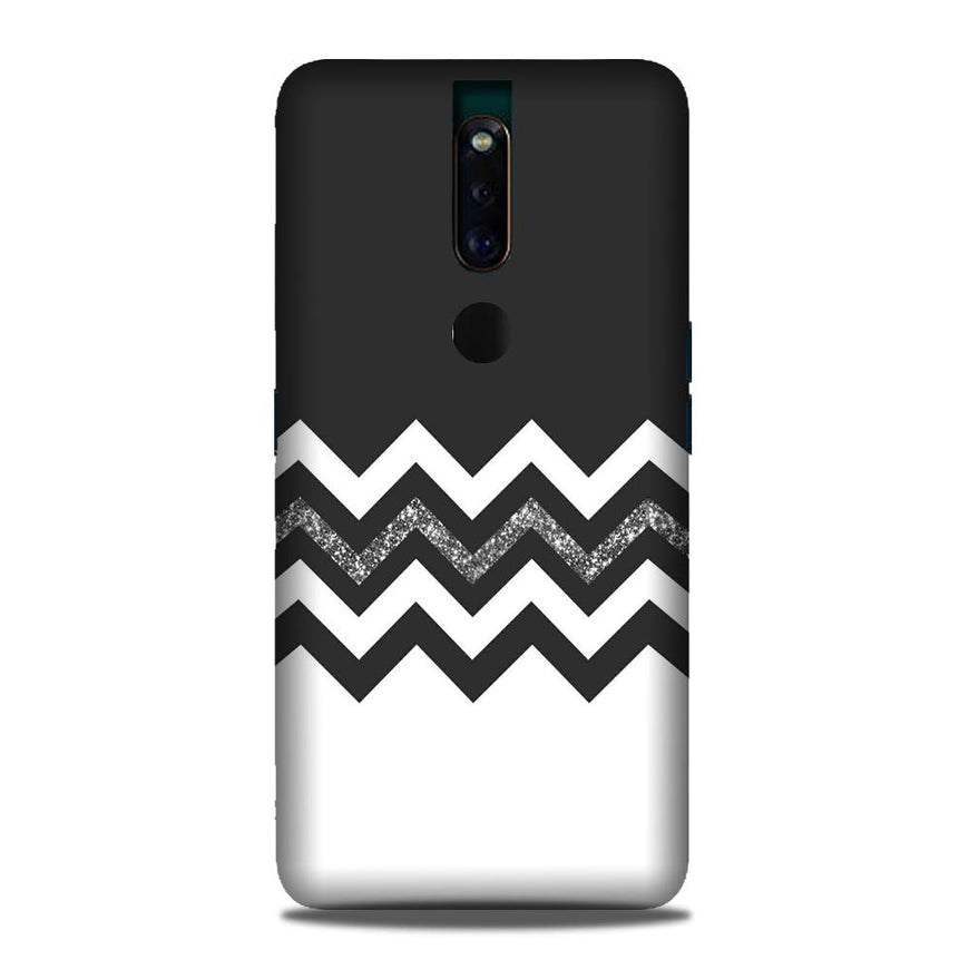 Black white Pattern2Case for Oppo F11 Pro