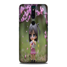 Cute Girl Mobile Back Case for Oppo F11 Pro (Design - 92)