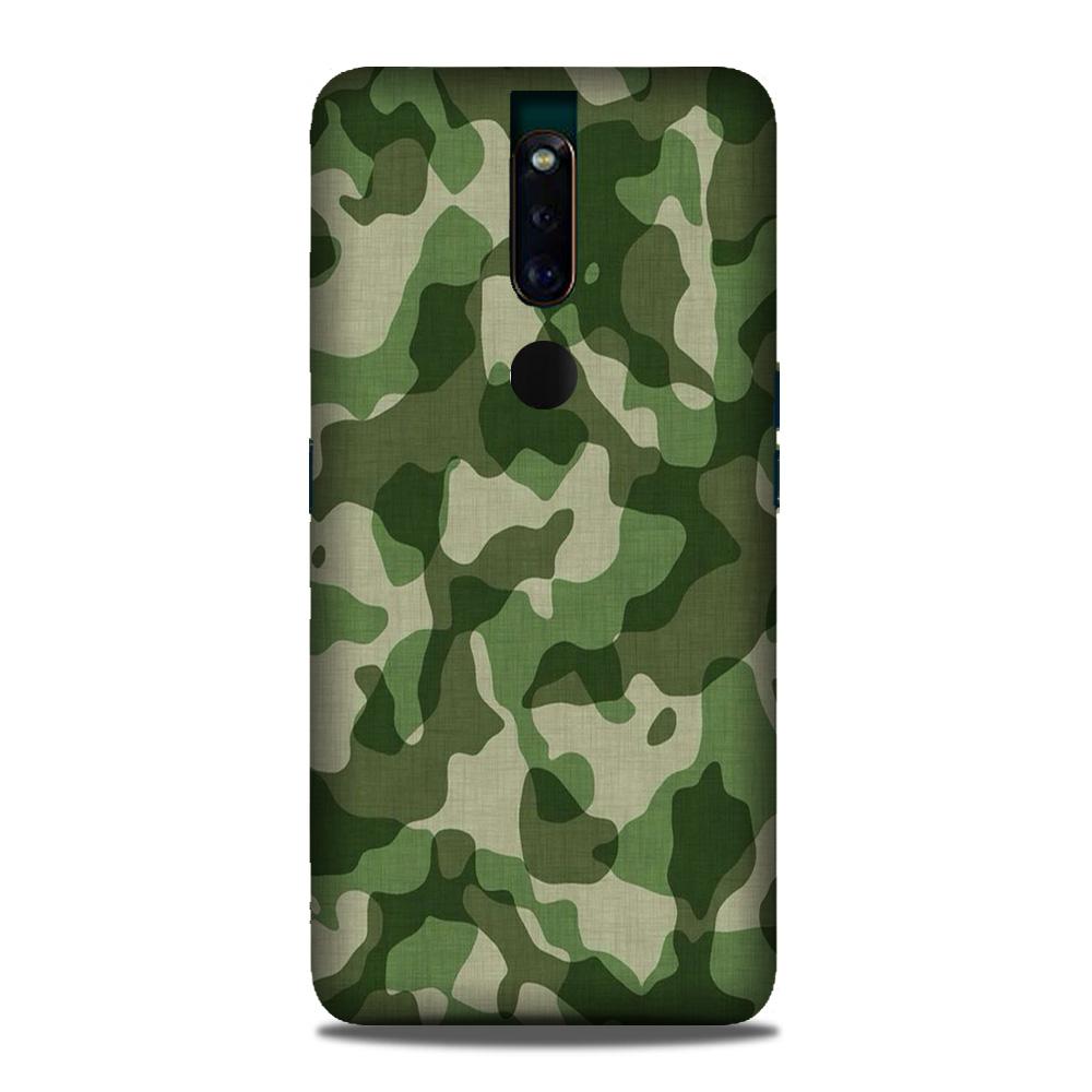 Army Camouflage Case for Oppo F11 Pro  (Design - 106)
