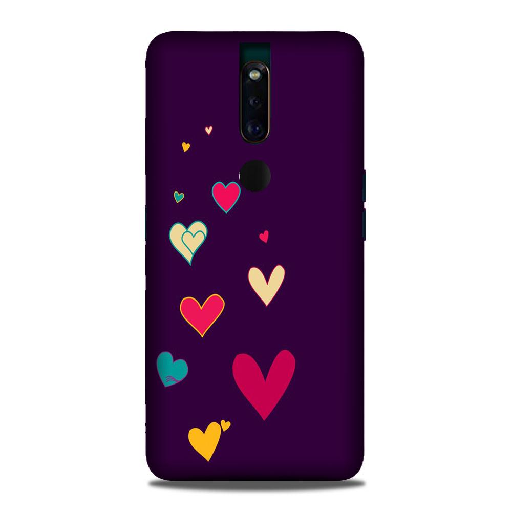 Purple Background Case for Oppo F11 Pro(Design - 107)