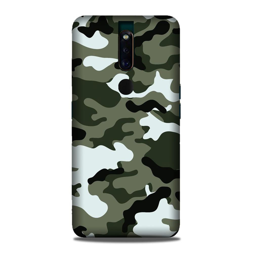 Army Camouflage Case for Oppo F11 Pro  (Design - 108)