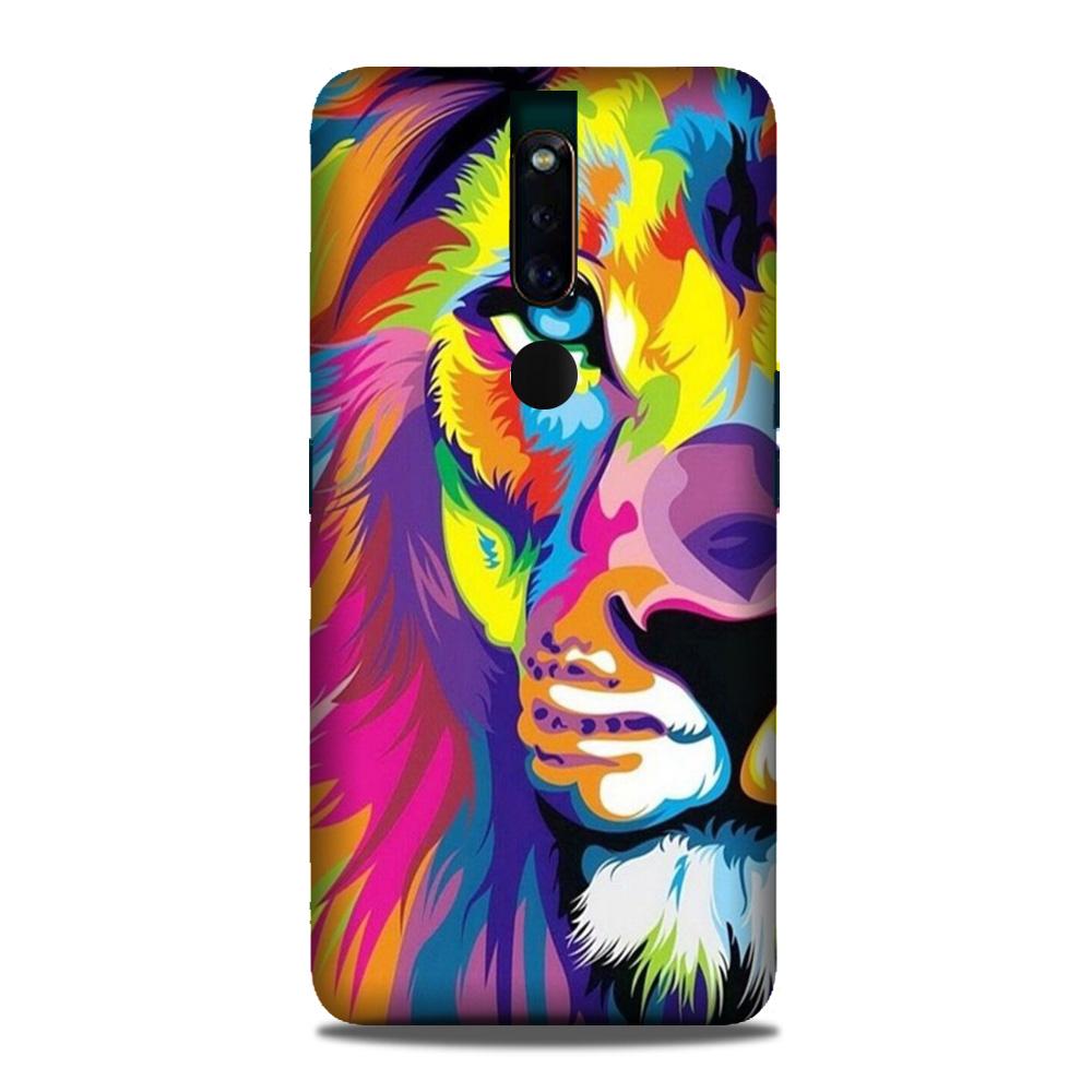 Colorful Lion Case for Oppo F11 Pro  (Design - 110)