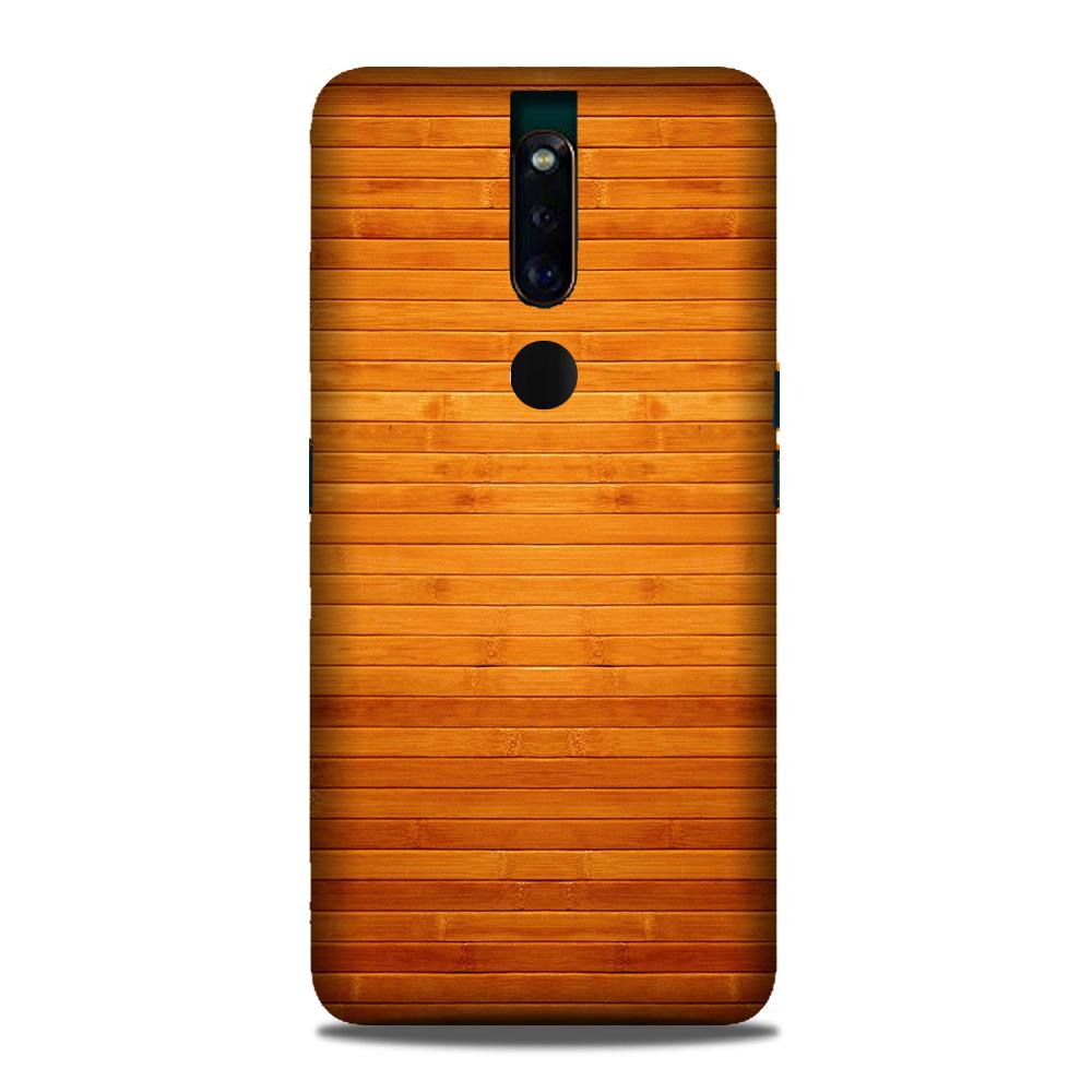 Wooden Look Case for Oppo F11 Pro  (Design - 111)