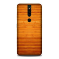 Wooden Look Case for Oppo F11 Pro  (Design - 111)