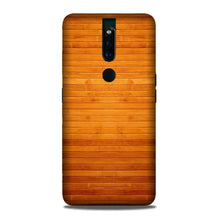 Wooden Look Mobile Back Case for Oppo F11 Pro  (Design - 111)