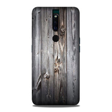 Wooden Look Mobile Back Case for Oppo F11 Pro  (Design - 114)