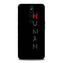Human Mobile Back Case for Oppo F11 Pro  (Design - 141)