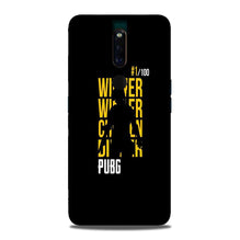 Pubg Winner Winner Mobile Back Case for Oppo F11 Pro  (Design - 177)