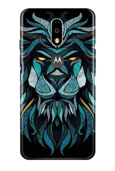 Lion Mobile Back Case for Moto G4 Plus (Design - 314)
