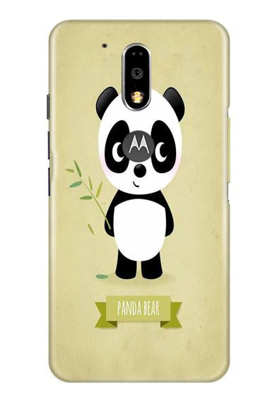 Panda Bear Mobile Back Case for Moto G4 Plus (Design - 317)
