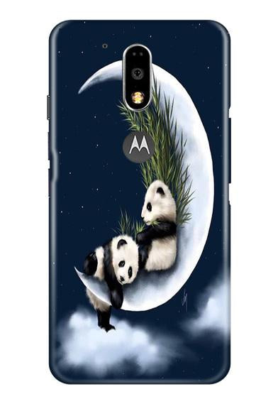 Panda Moon Mobile Back Case for Moto G4 Plus (Design - 318)