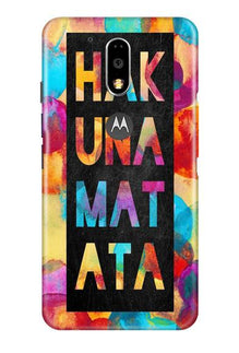 Hakuna Matata Mobile Back Case for Moto G4 Plus (Design - 323)