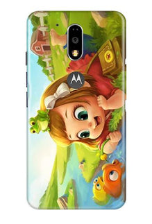 Baby Girl Mobile Back Case for Moto G4 Plus (Design - 339)