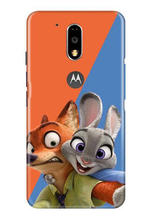 Cartoon Mobile Back Case for Moto G4 Plus (Design - 346)