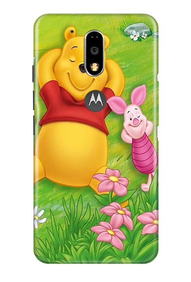 Winnie The Pooh Mobile Back Case for Moto G4 Plus (Design - 348)