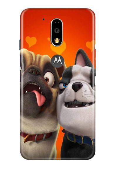 Dog Puppy Mobile Back Case for Moto G4 Plus (Design - 350)