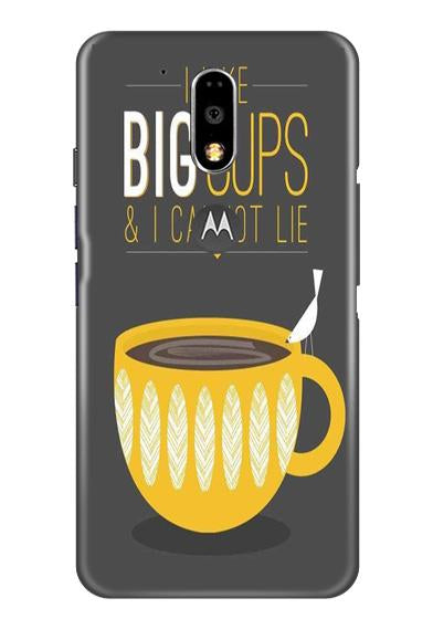 Big Cups Coffee Mobile Back Case for Moto G4 Plus (Design - 352)