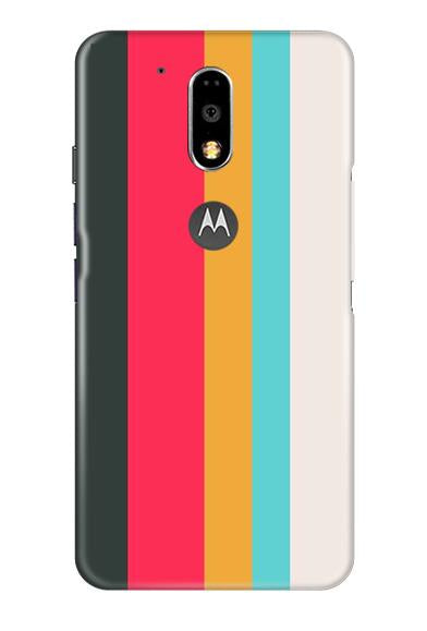 Color Pattern Mobile Back Case for Moto G4 Plus (Design - 369)