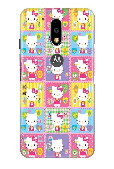 Kitty Mobile Back Case for Moto G4 Plus (Design - 400)