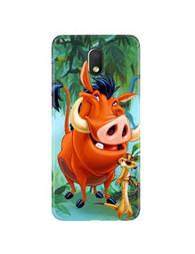 Timon and Pumbaa Mobile Back Case for Moto G4 Play (Design - 305)