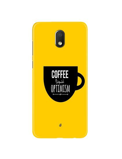 Coffee Optimism Mobile Back Case for Moto G4 Play (Design - 353)