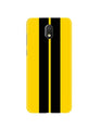 Black Yellow Pattern Mobile Back Case for Moto G4 Play (Design - 377)