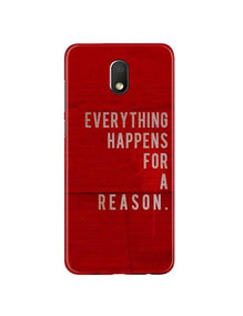 Everything Happens Reason Mobile Back Case for Moto G4 Play (Design - 378)
