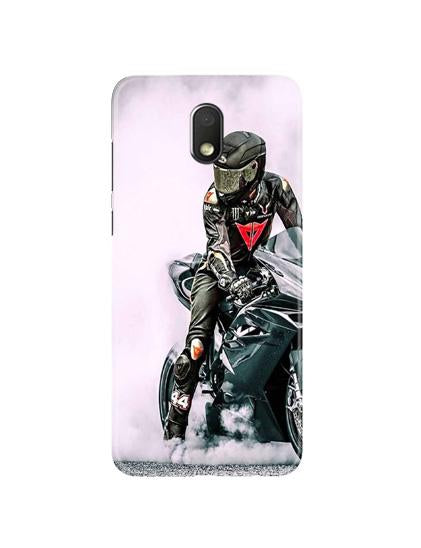 Biker Mobile Back Case for Moto G4 Play (Design - 383)