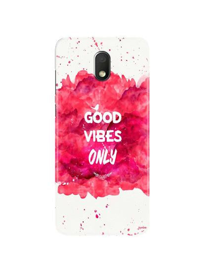 Good Vibes Only Mobile Back Case for Moto G4 Play (Design - 393)