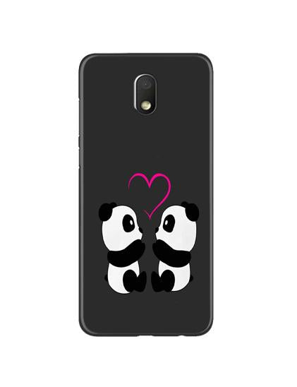 Panda Love Mobile Back Case for Moto G4 Play (Design - 398)