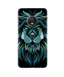 Lion Mobile Back Case for Moto G5 (Design - 314)