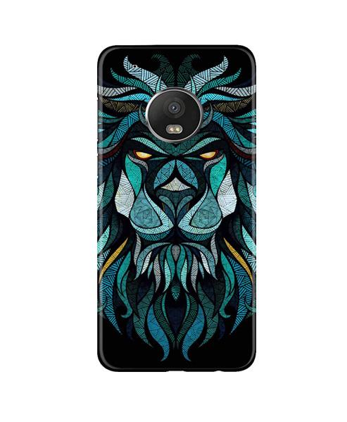 Lion Mobile Back Case for Moto G5 Plus (Design - 314)