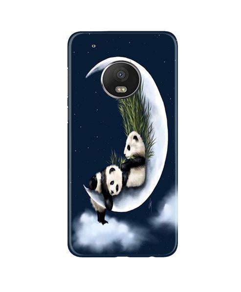 Panda Moon Mobile Back Case for Moto G5 Plus (Design - 318)