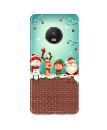 Santa Claus Mobile Back Case for Moto G5 Plus (Design - 334)