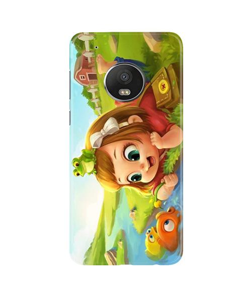 Baby Girl Mobile Back Case for Moto G5 Plus (Design - 339)