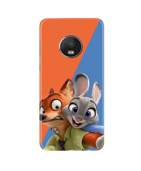 Cartoon Mobile Back Case for Moto G5 Plus (Design - 346)