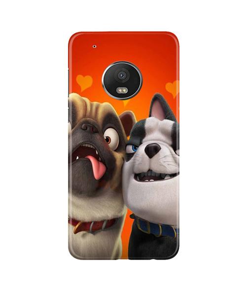 Dog Puppy Mobile Back Case for Moto G5 Plus (Design - 350)