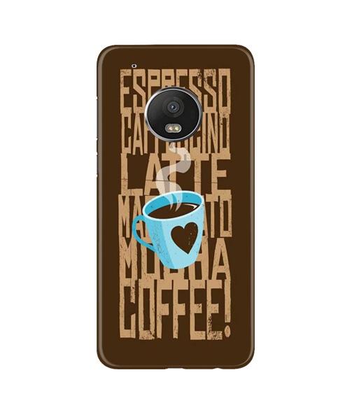 Love Coffee Mobile Back Case for Moto G5 Plus (Design - 351)