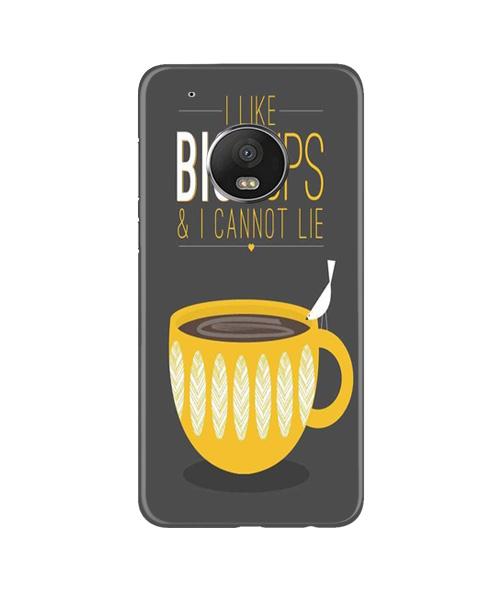 Big Cups Coffee Mobile Back Case for Moto G5 Plus (Design - 352)