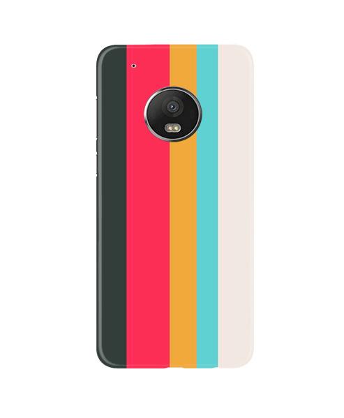 Color Pattern Mobile Back Case for Moto G5 Plus (Design - 369)