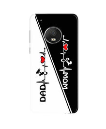 Love Mom Dad Mobile Back Case for Moto G5 (Design - 385)