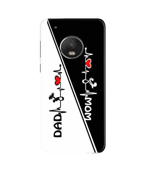Love Mom Dad Mobile Back Case for Moto G5 Plus (Design - 385)