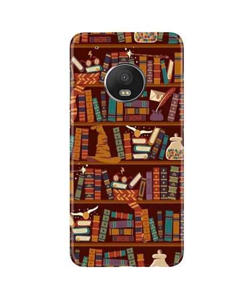 Book Shelf Mobile Back Case for Moto G5 (Design - 390)