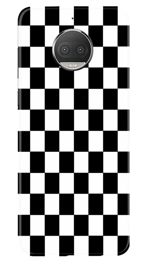 Black White Boxes Mobile Back Case for Moto G5s Plus (Design - 372)