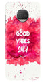 Good Vibes Only Mobile Back Case for Moto G5s (Design - 393)