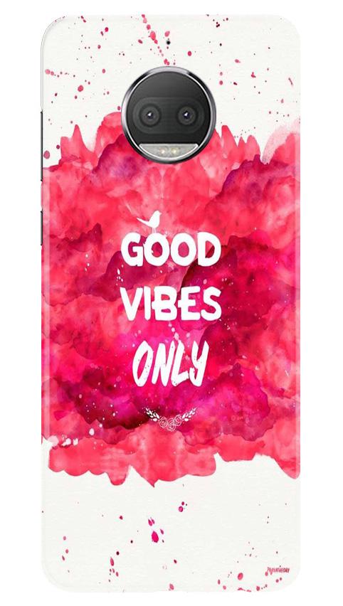 Good Vibes Only Mobile Back Case for Moto G5s (Design - 393)