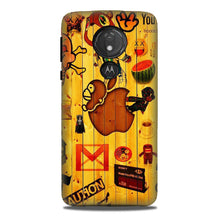 Wooden Texture Mobile Back Case for G7power (Design - 367)