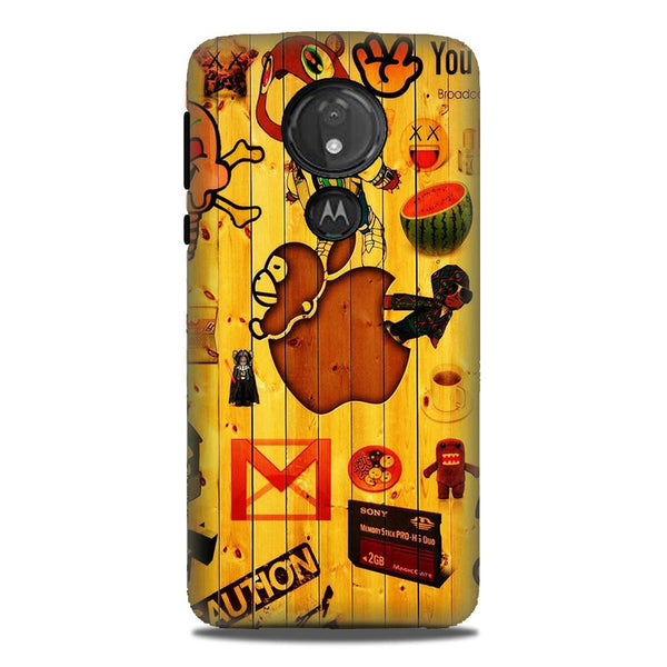 Wooden Texture Mobile Back Case for G7power (Design - 367)