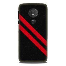 Black Red Pattern Mobile Back Case for G7power (Design - 373)